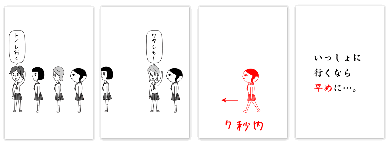 第13問「謎の集団行動」の「すごい読めてる」解答例